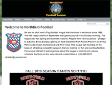 Tablet Screenshot of northfieldfootball.com